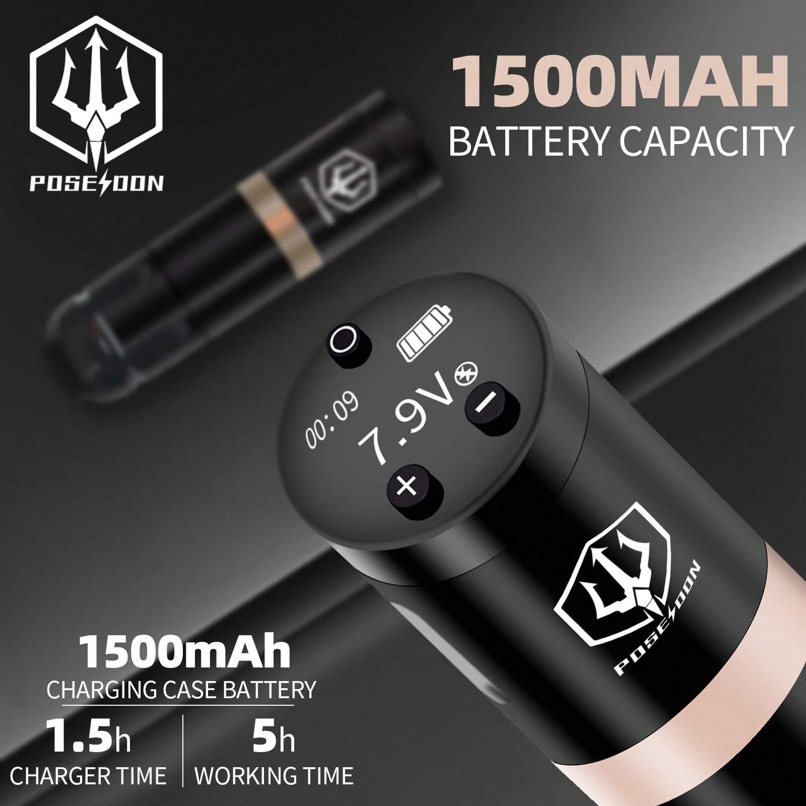 Wireless Tattoo Pen Kit – Rechargeable Tattoo Machine Set with 20 Cartridge Needles & Complete Tattoo Supplies