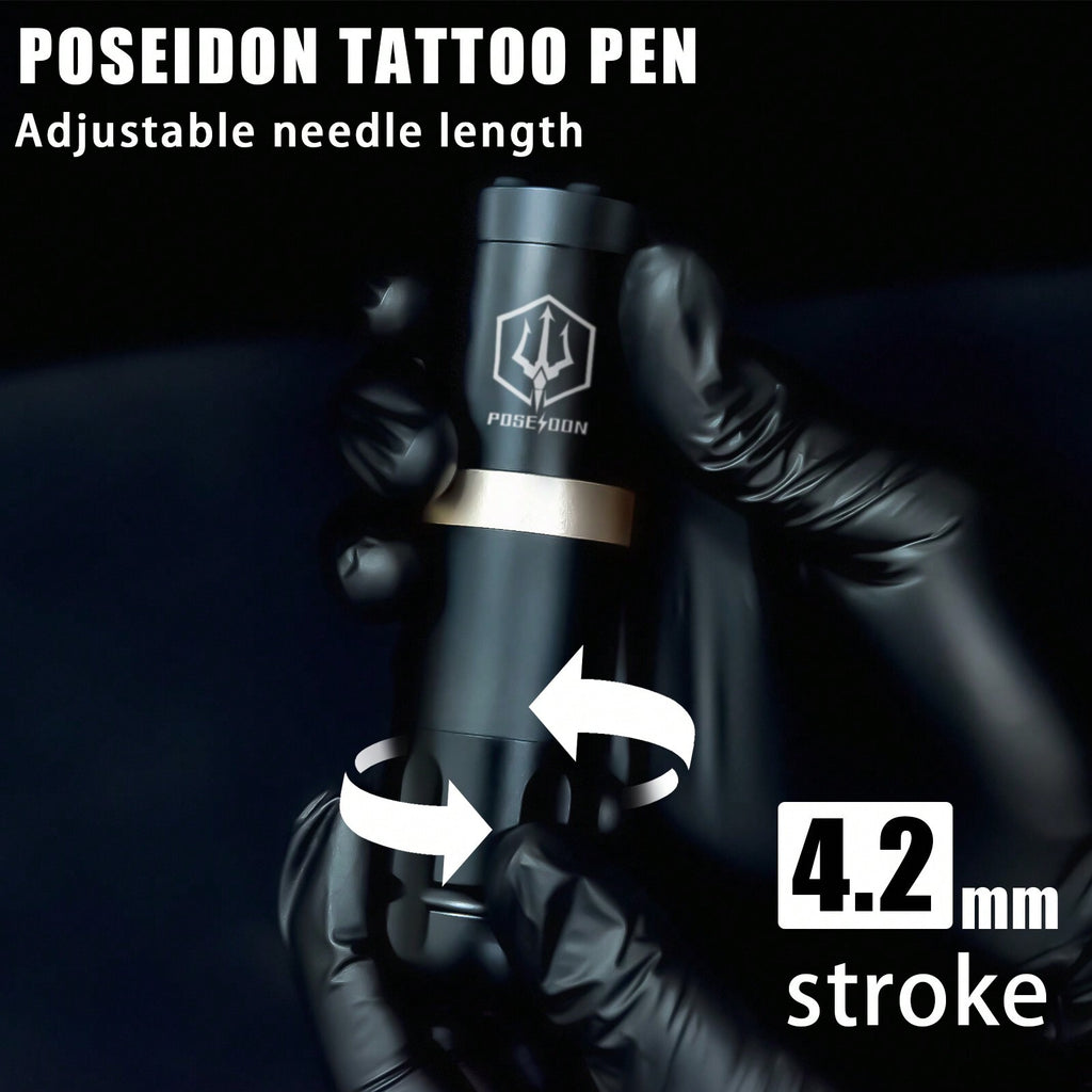 Wireless Tattoo Pen Kit – Rechargeable Tattoo Machine Set with 20 Cartridge Needles & Complete Tattoo Supplies