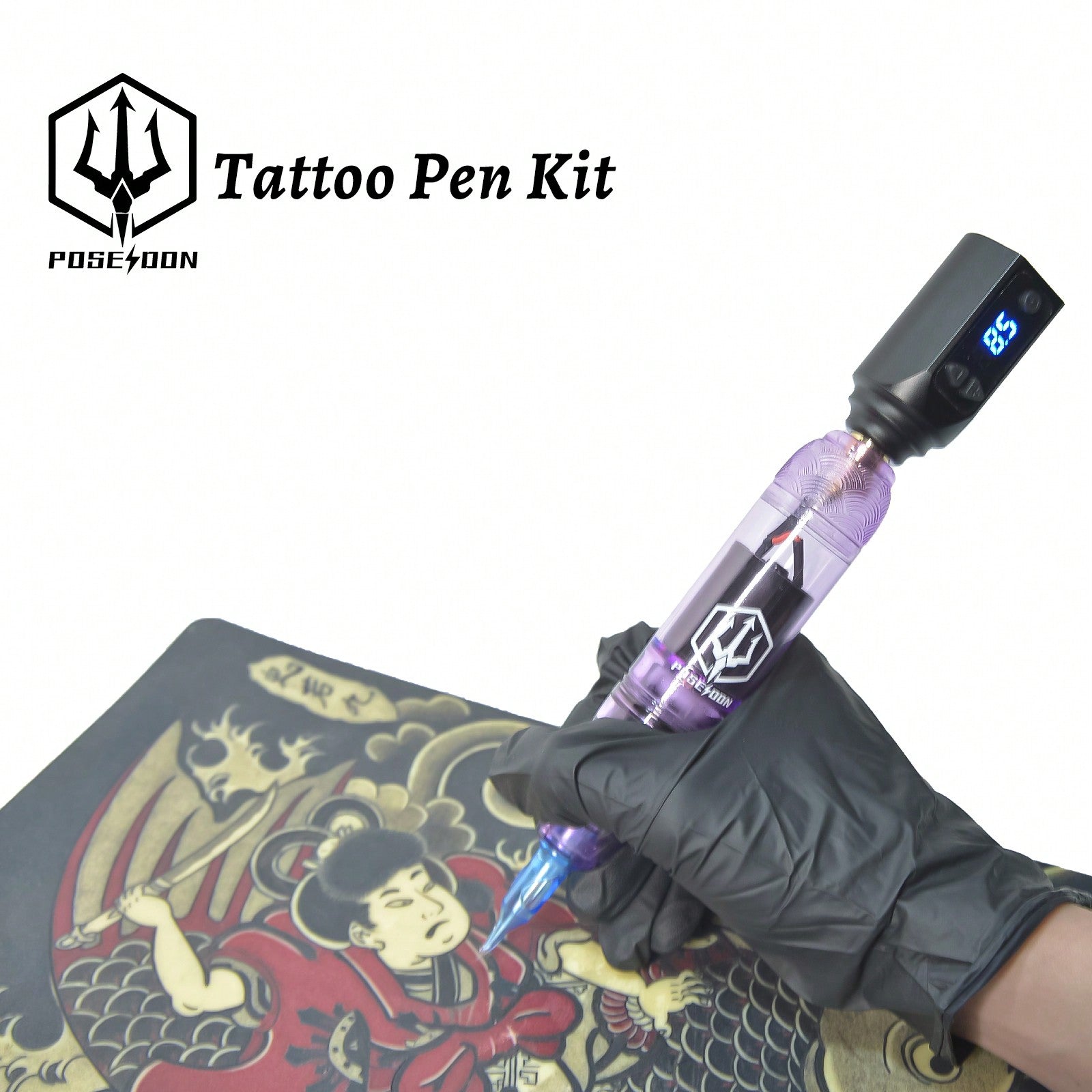 Wireless Tattoo Pen Kit – Aluminum Alloy Tattoo Machine with Rechargeable Battery, Power Supply & 20 Cartridge Needles