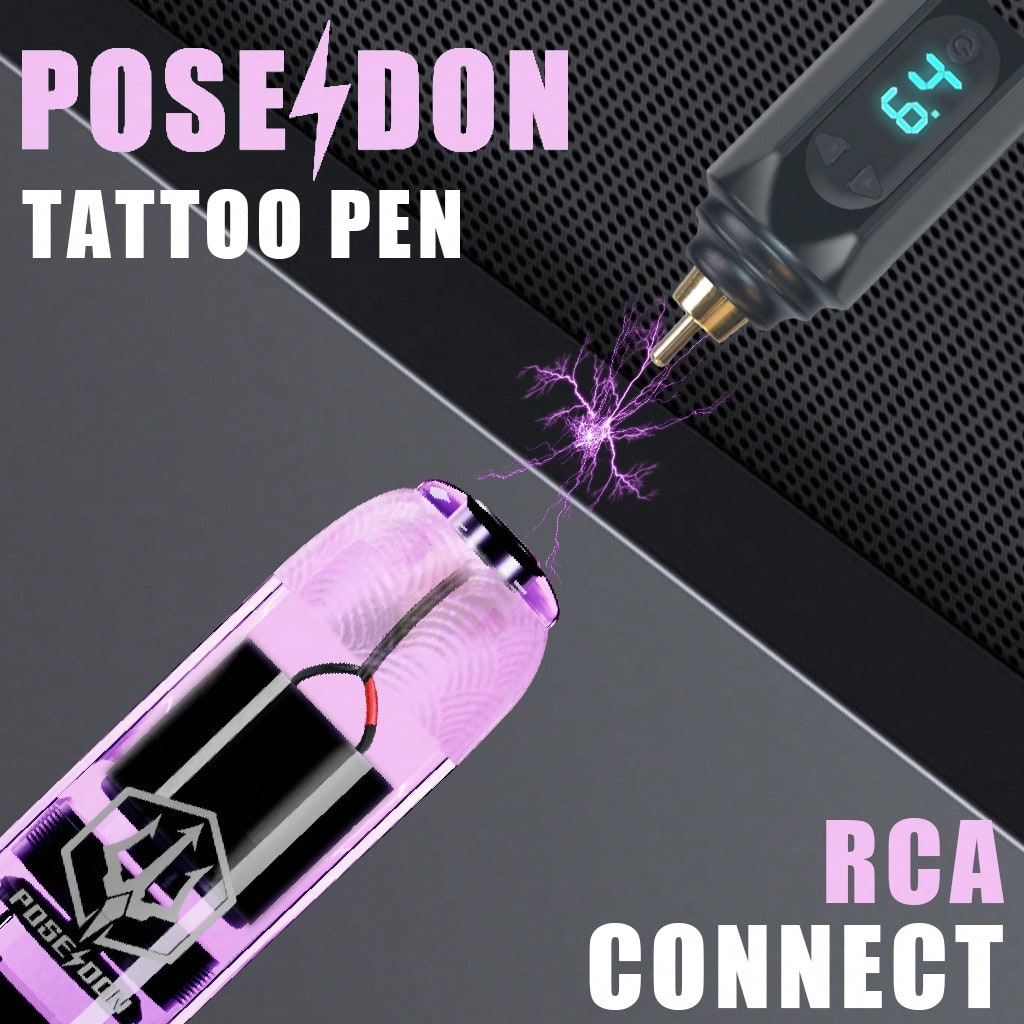 Wireless Tattoo Pen Kit – Aluminum Alloy Tattoo Machine with Rechargeable Battery, Power Supply & 20 Cartridge Needles