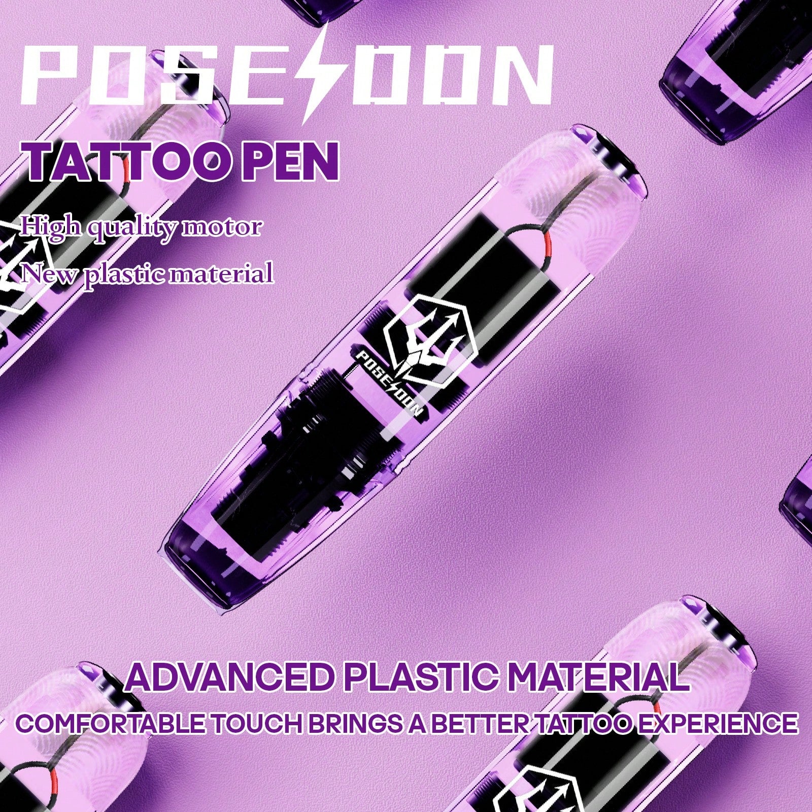 Wireless Tattoo Pen Kit – Aluminum Alloy Tattoo Machine with Rechargeable Battery, Power Supply & 20 Cartridge Needles