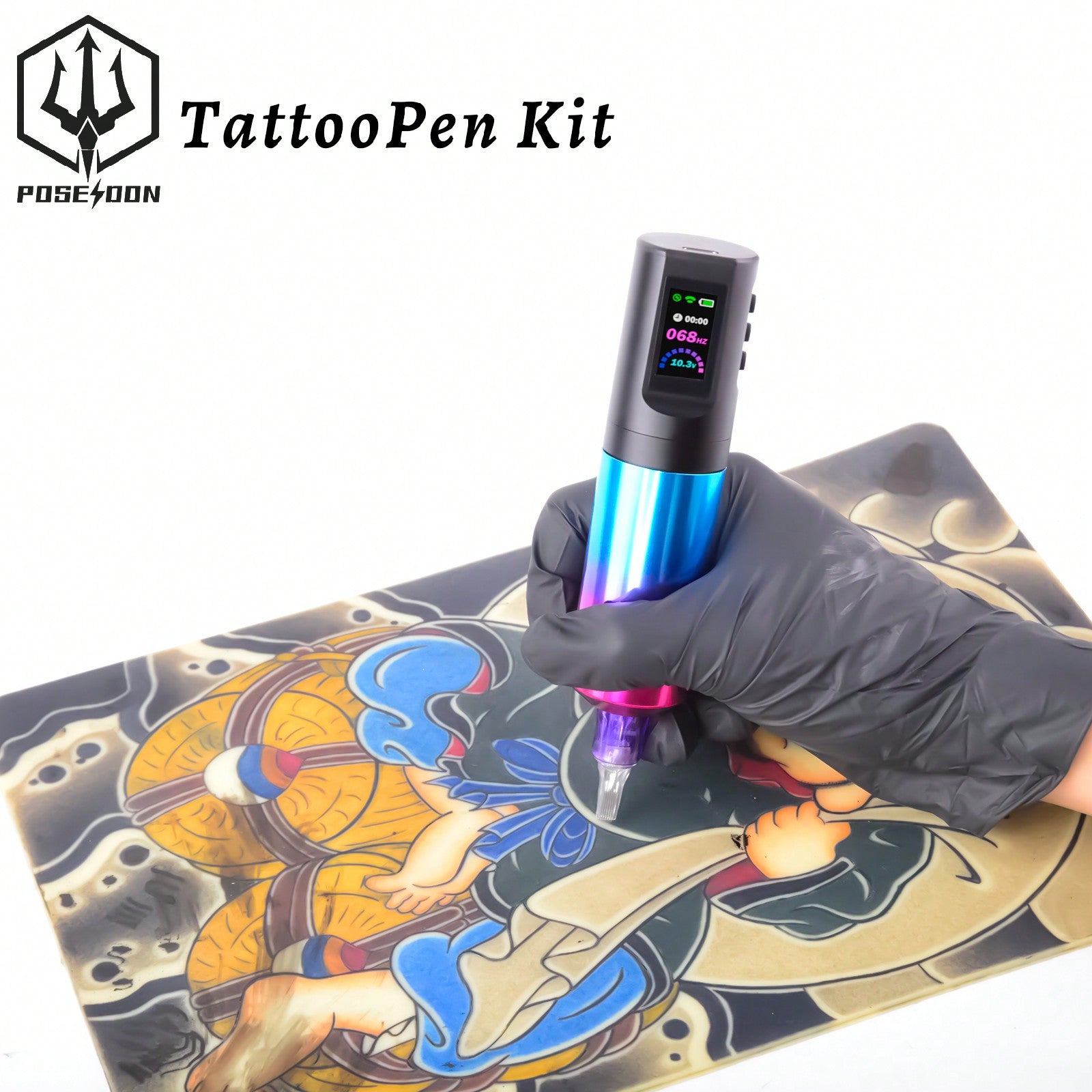 Wireless Tattoo Pen Kit - LED Color Screen, 20Pcs Cartridge Needles, 11 Vibrant Tattoo Inks, Portable And Ergonomic Design For Beginners And Professionals Alike