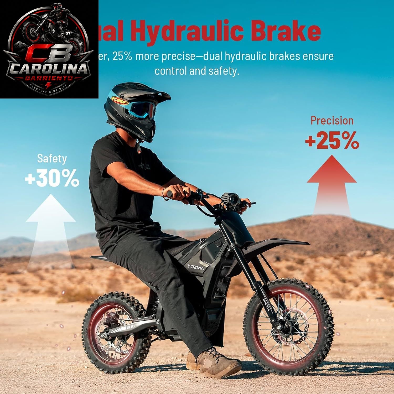 Electric Dirt Bike – 2600W Off-Road Electric Motorcycle, Up to 40 MPH, High-Performance E-Dirt Bike