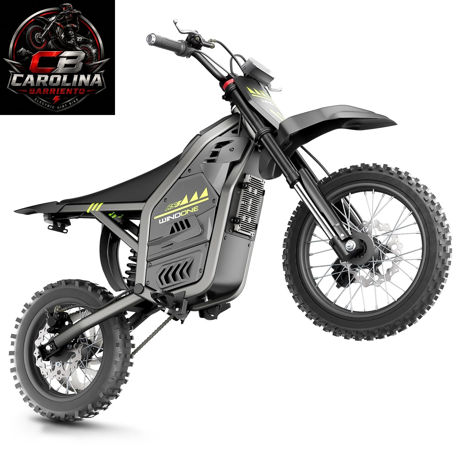 Windone RS5 Electric Dirt Bike – 2200W Peak Motor, 37 MPH, 48V 22.5Ah Battery, 45-Mile Range & Hydraulic Brakes